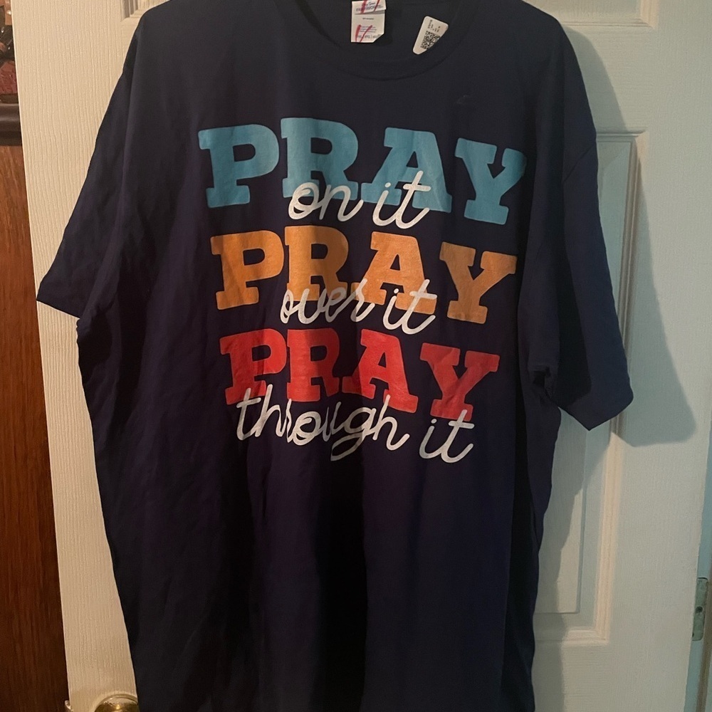 Womens Pray on it t-shirt 3x